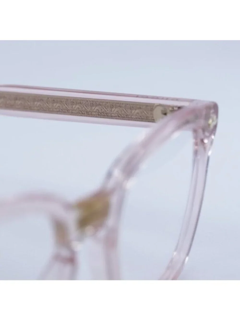 Gucci GG0184O 013 Eyeglasses Transparent Pink 50mm Square Frame